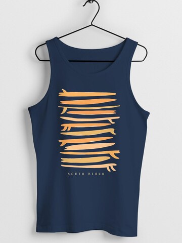 Neverless Shirt 'Surf Boards South' in Blue