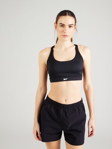 Reebok - Soutien Bustier Soutien de desporto em preto: frente