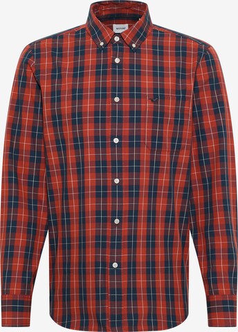 MUSTANG Comfort fit Button Up Shirt in Red: front