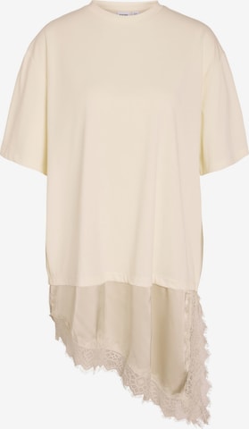 T-shirt Noisy may en beige : devant