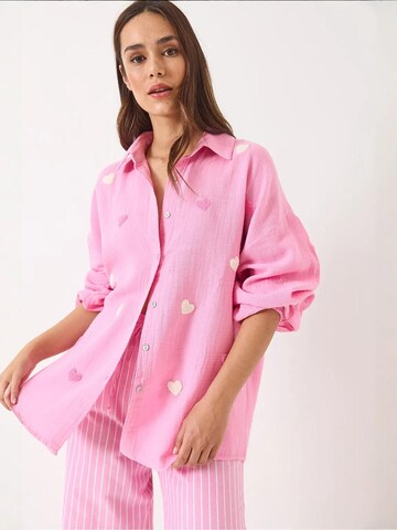 Bianco Lucci Bluse in Pink