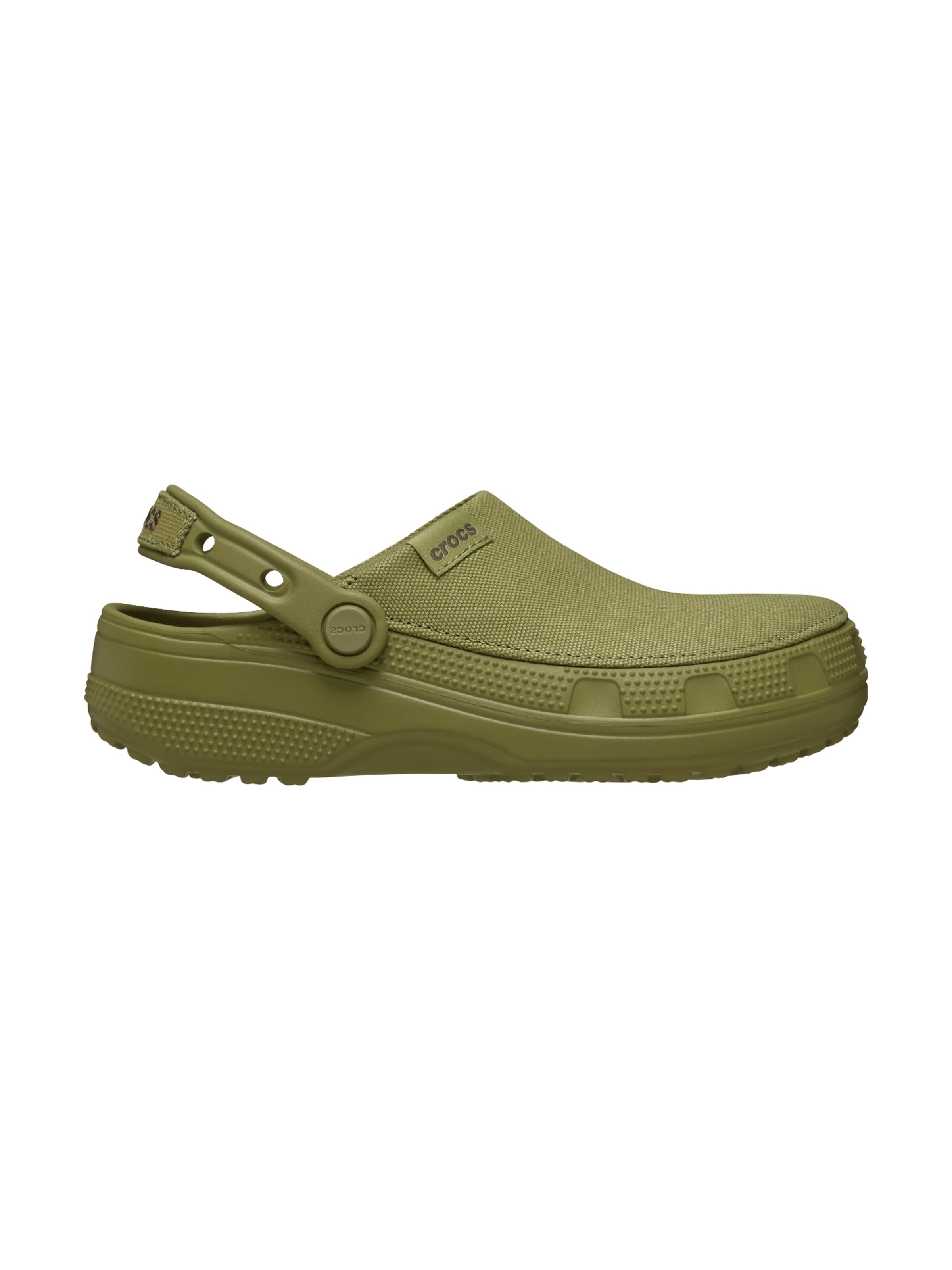 Crocs Chodaki 'Crafted Clog – flacher Clog zum Hineinschlüpfen' w kolorze zielony