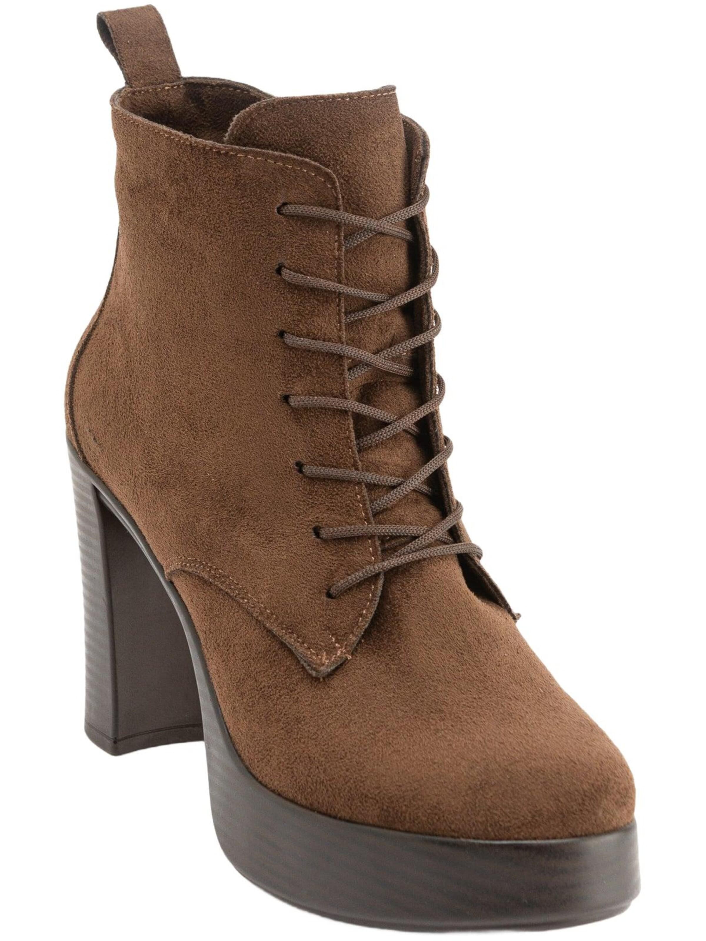 Limoya Lace-Up Boots 'Camia' in Brown