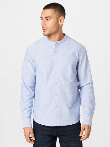 ABOUT YOU Regular fit Button Up Shirt 'Liam' in Blue: front