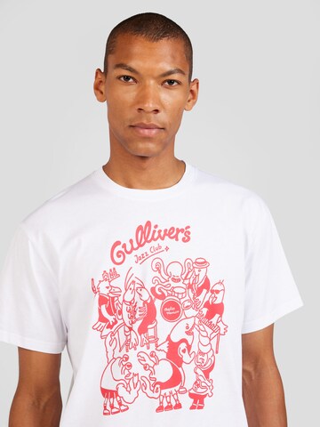 T-Shirt 'Gullivers' Cleptomanicx en blanc