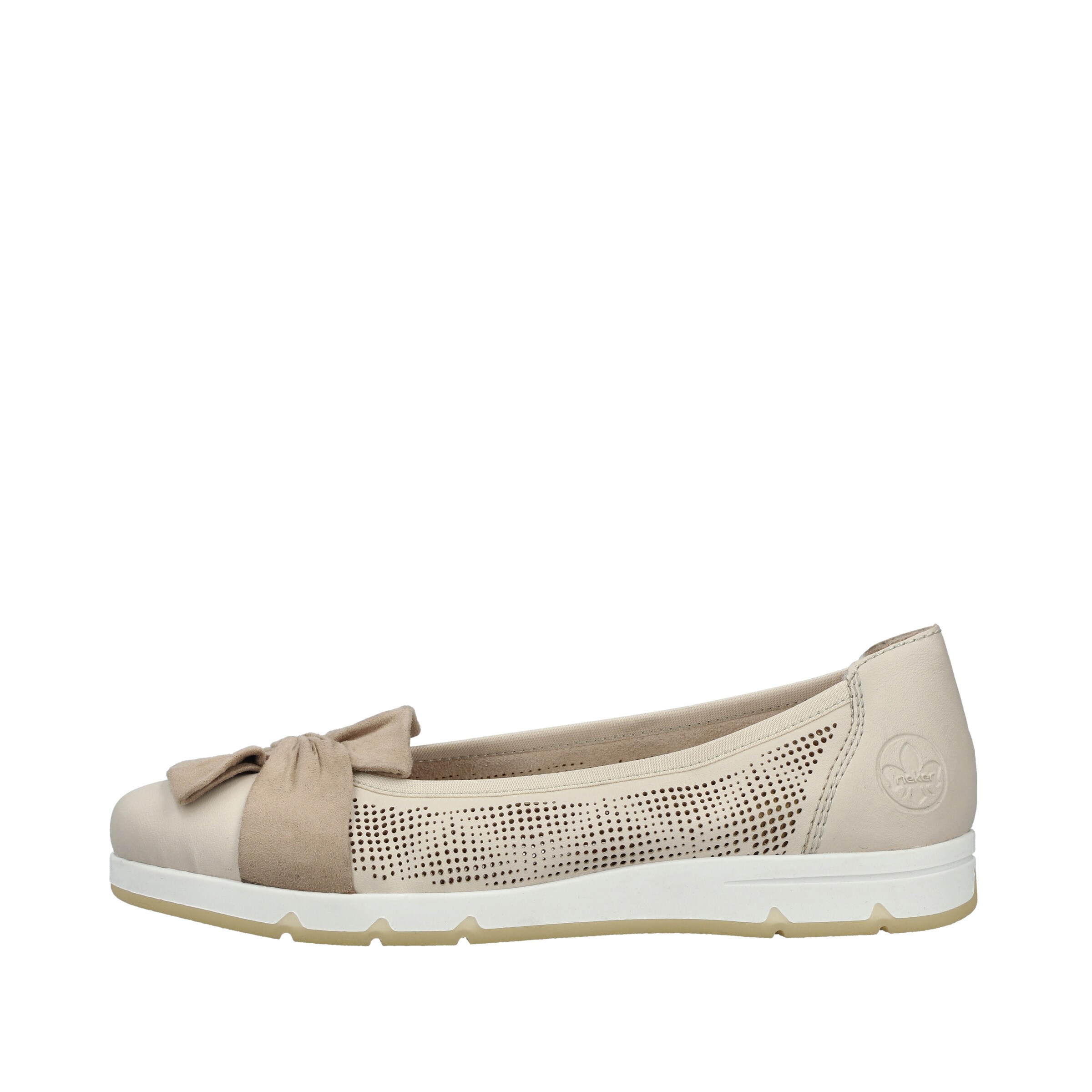 Rieker Ballet Flats with Strap ' L3066 ' in Beige