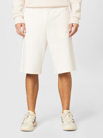 Champion Authentic Athletic Apparel Loose fit Pants in White: front