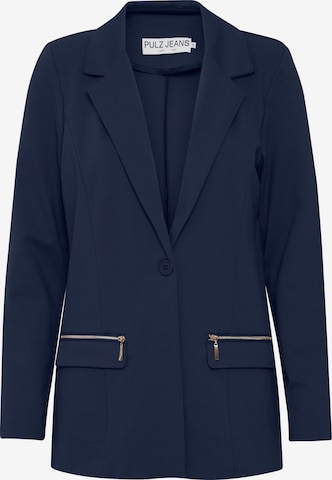 Blazer PULZ Jeans en bleu : devant