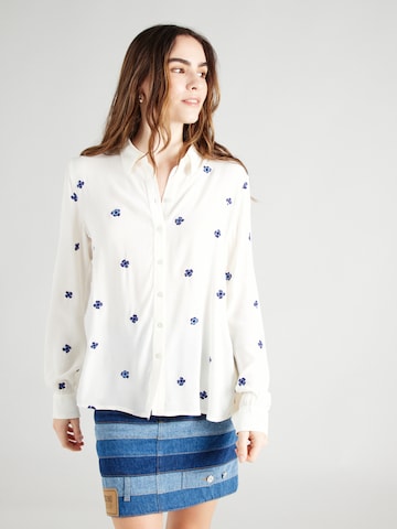 Fabienne Chapot - Blusa en blanco: frente