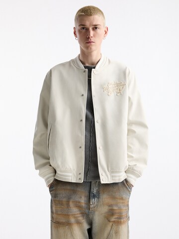 Pull&Bear Tussenjas in Beige: voorkant