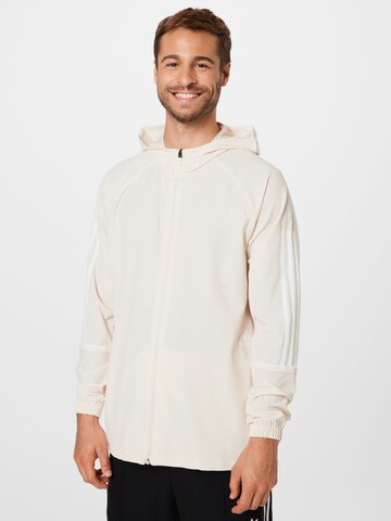 ADIDAS SPORTSWEAR Trainingsjack in Beige: voorkant