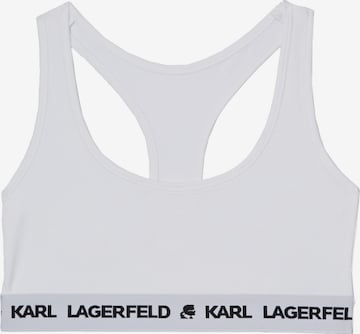Karl LagerfeldBustier Grudnjak - bijela boja: prednji dio