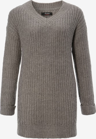 Aniston CASUAL Pullover in Grau: Vorderseite