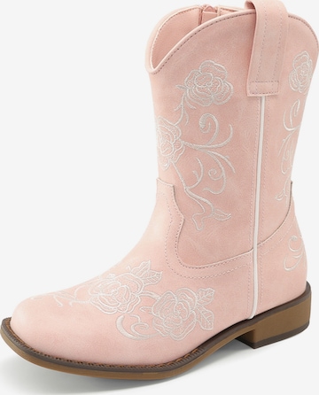 Bottes Dream Pairs en rose : devant