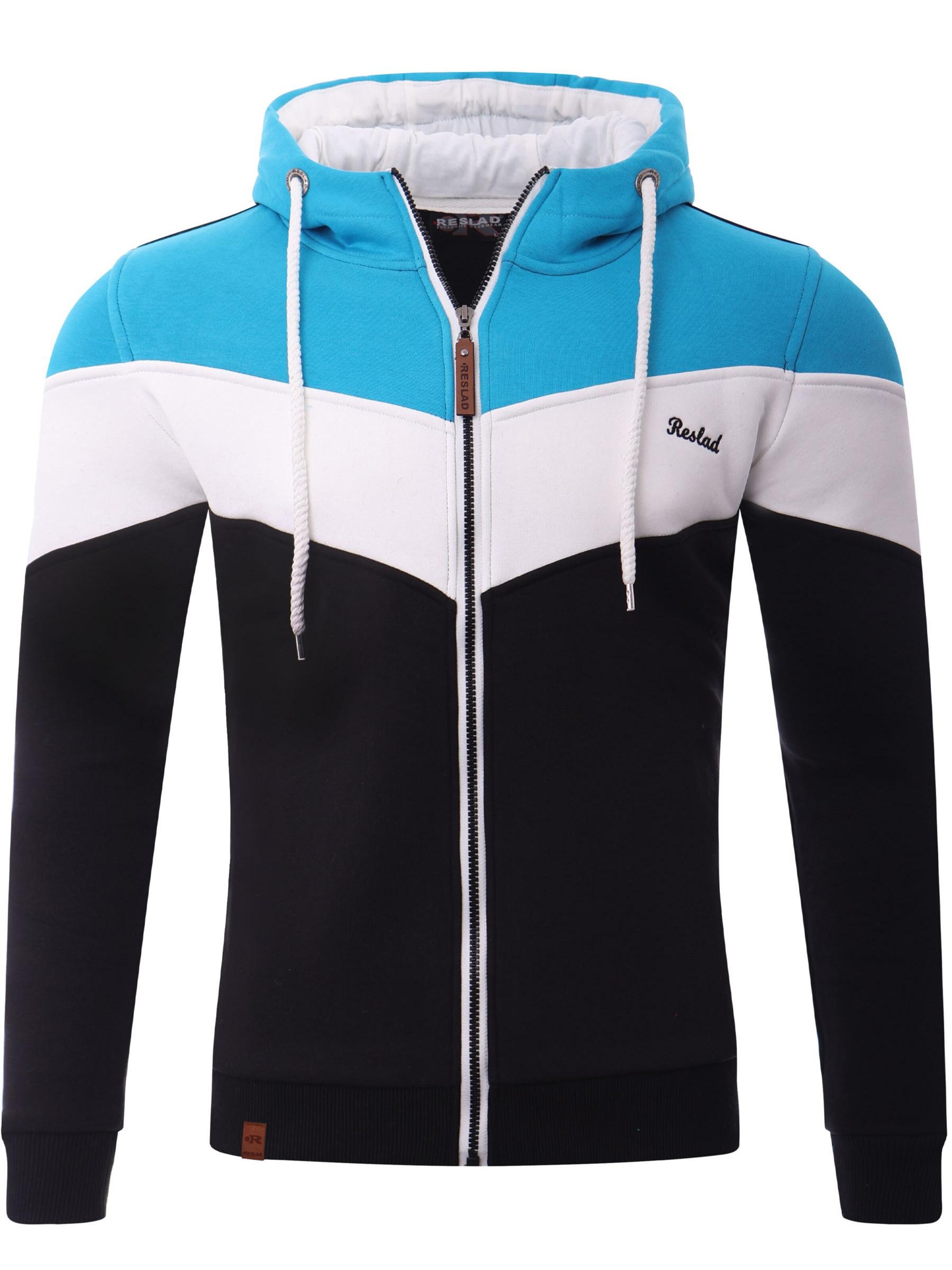 Reslad Sweatjacke 'RS1007' in Blau: Vorderseite