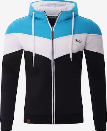 Reslad Zip-Up Hoodie 'Sweatjacke Zipper 3-Colors' in Blue: front