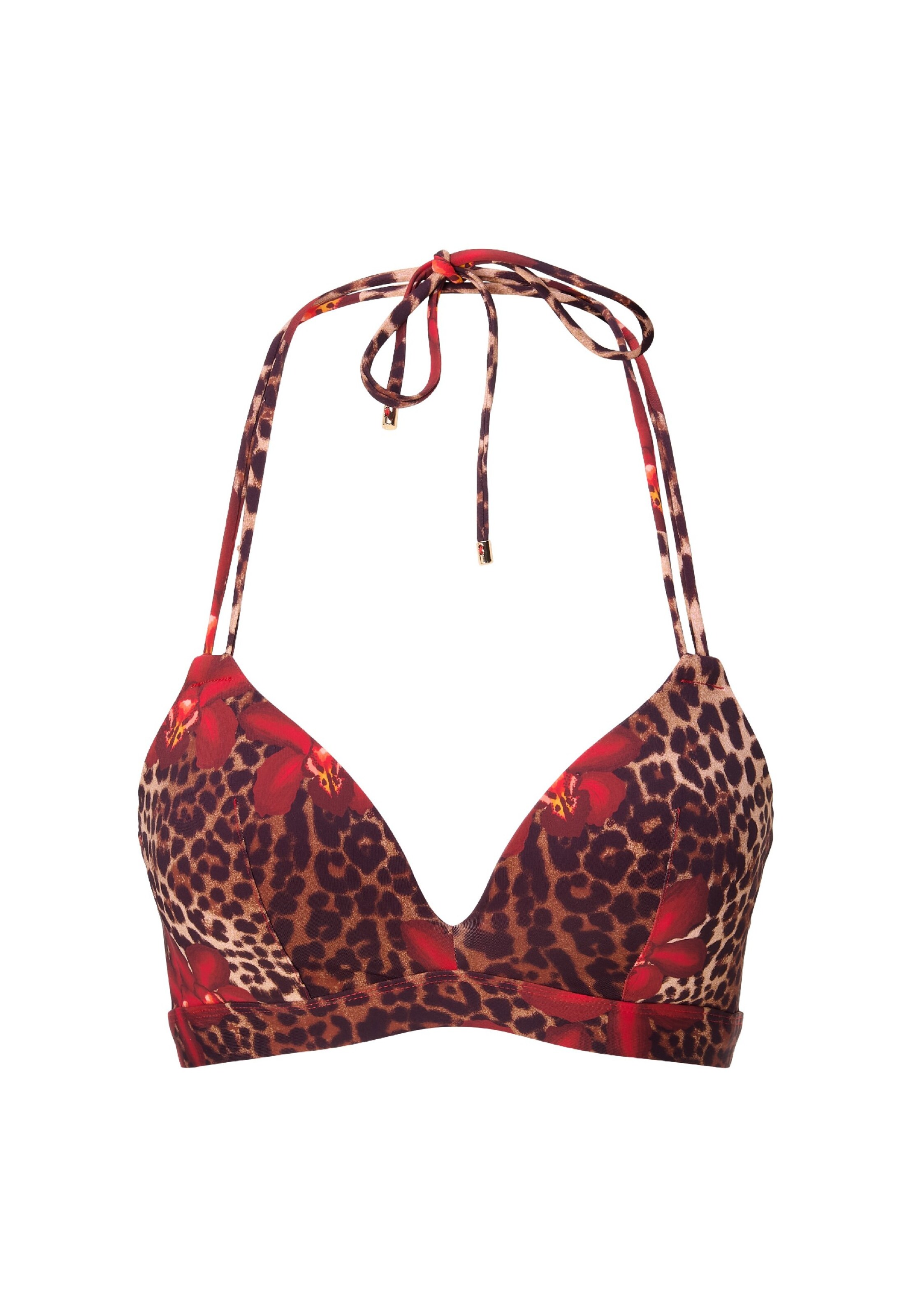 LingaDore Bikini top in Beige / Blood red / Black, Item view