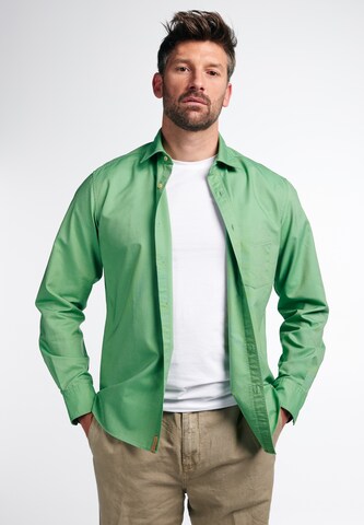 ETERNA Regular fit Button Up Shirt in Green: front