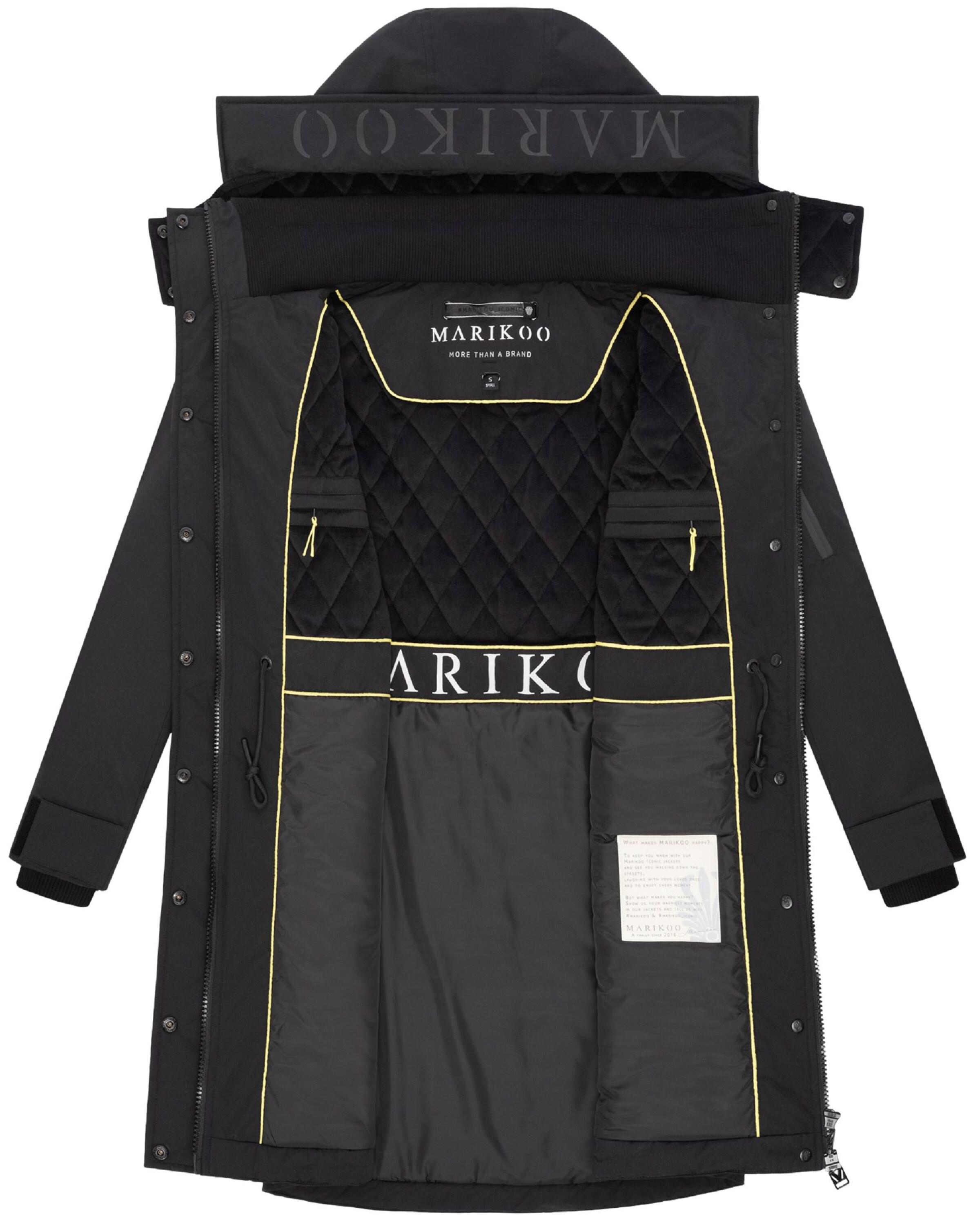 MARIKOO Mantel 'Anoukaa 16' in Schwarz