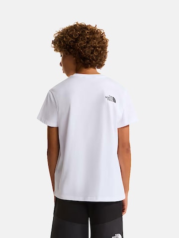 T-Shirt 'THE NORTH FACE kids B MOUNTAIN NIGHT SS TEE T-SHIRT' THE NORTH FACE en blanc