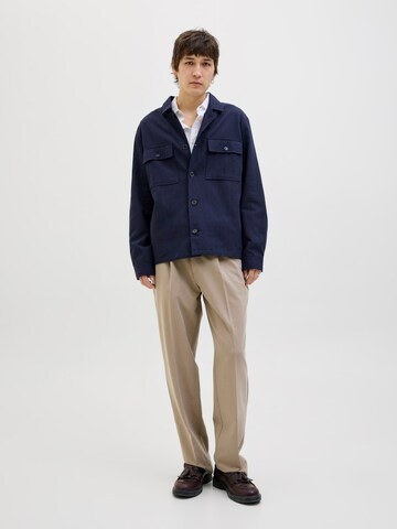 JACK & JONES Loose fit Pleat-Front Pants 'JPRCCKarl JJCameron' in Grey