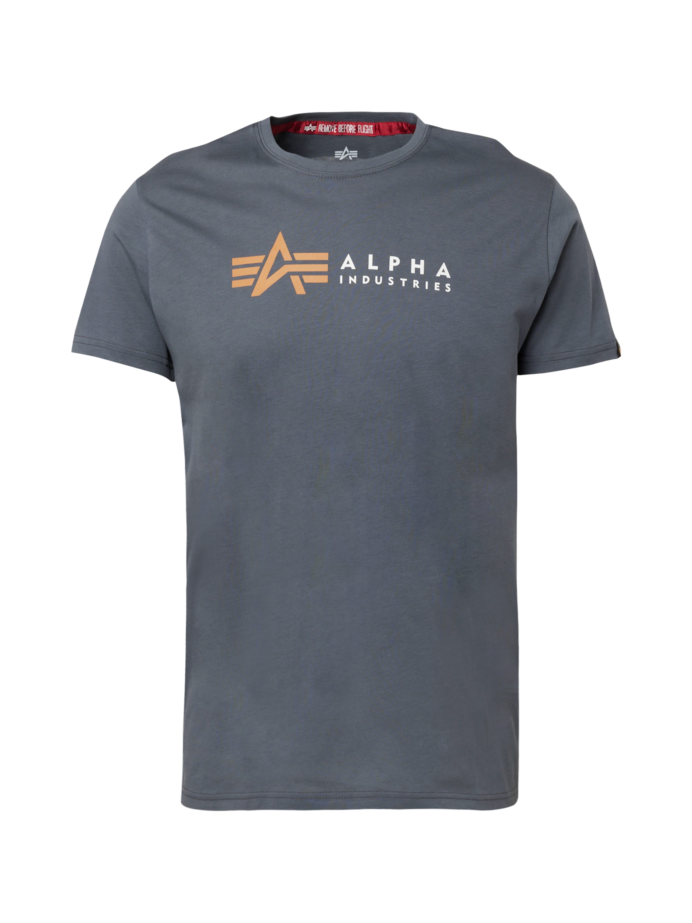 ALPHA INDUSTRIES Μπλουζάκι σε γκρι: μπροστά