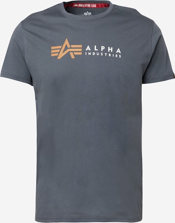 ALPHA INDUSTRIES T-Shirt in Grau: predná strana