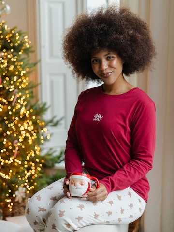 Pyjama 'Christmas' Happy Shorts en rouge