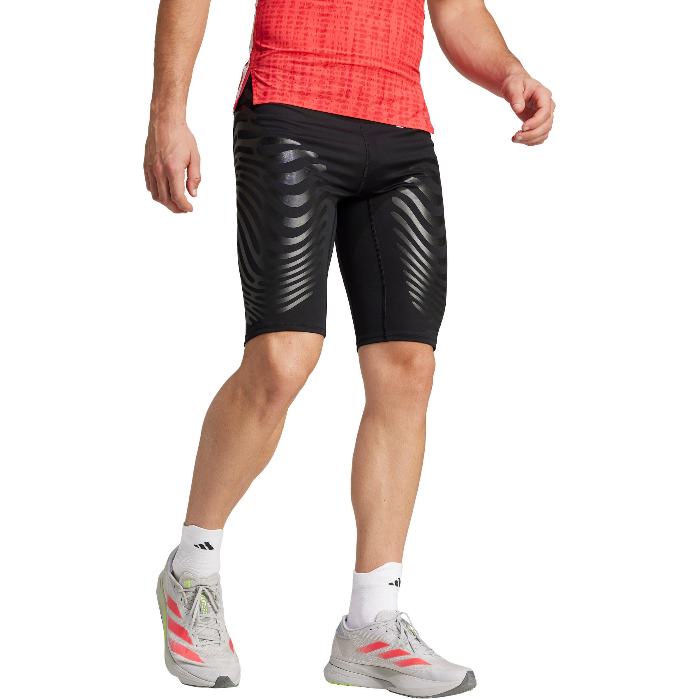 Skinny Pantalon de sport 'Adizero Control' ADIDAS PERFORMANCE en noir
