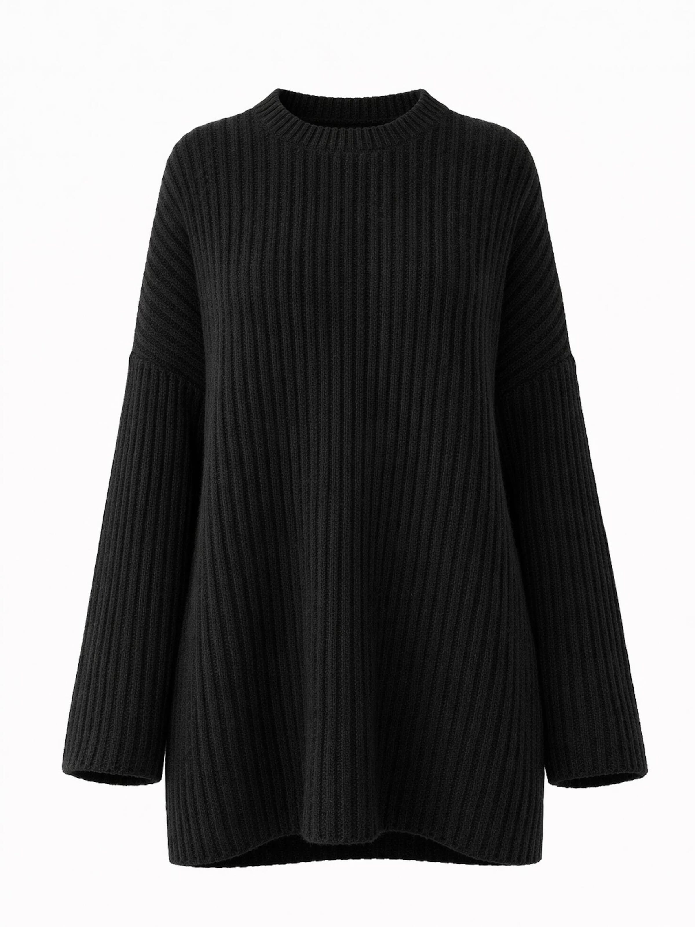 Worldclassca Oversizepullover 'Dicker'‌‌‌‌‌‌ in Schwarz: Vorderseite