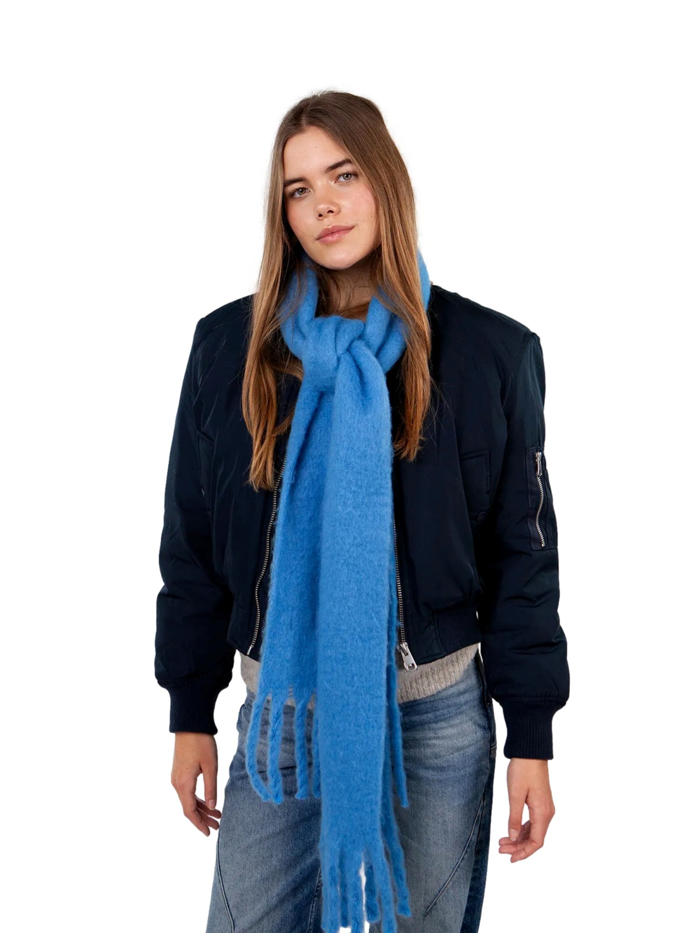 Barts Sjaal 'Keridda' in Blauw: voorkant