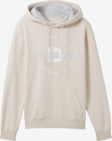 Sweat-shirt TOM TAILOR DENIM en beige : devant