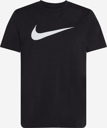 Nike Sportswear T-Shirt 'Swoosh' in Schwarz: predná strana