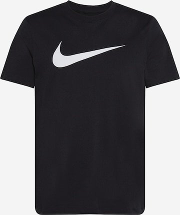 Nike Sportswear - Camiseta 'Swoosh' en negro: frente