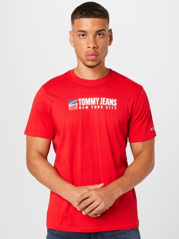 Tommy Jeans Póló - piros: elől