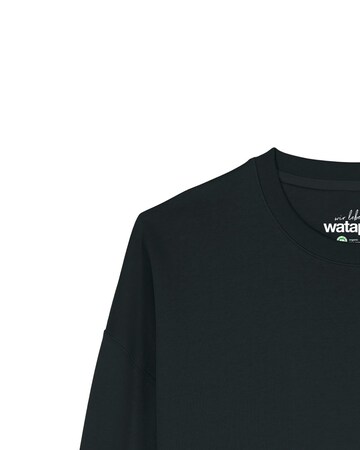 Watapparel Sweatshirt 'Pink Heart ' in Zwart