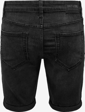 Only & Sons Regular Jeans 'Ply' in Black