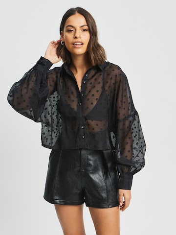 BWLDR Blouse 'Henderson' in Zwart: voorkant