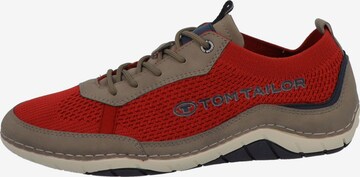 TOM TAILOR Sneakers laag in Rood: voorkant