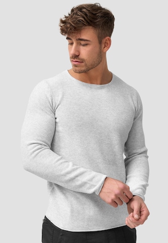 INDICODE JEANS Pullover 'Loakim' in Weiß: predná strana