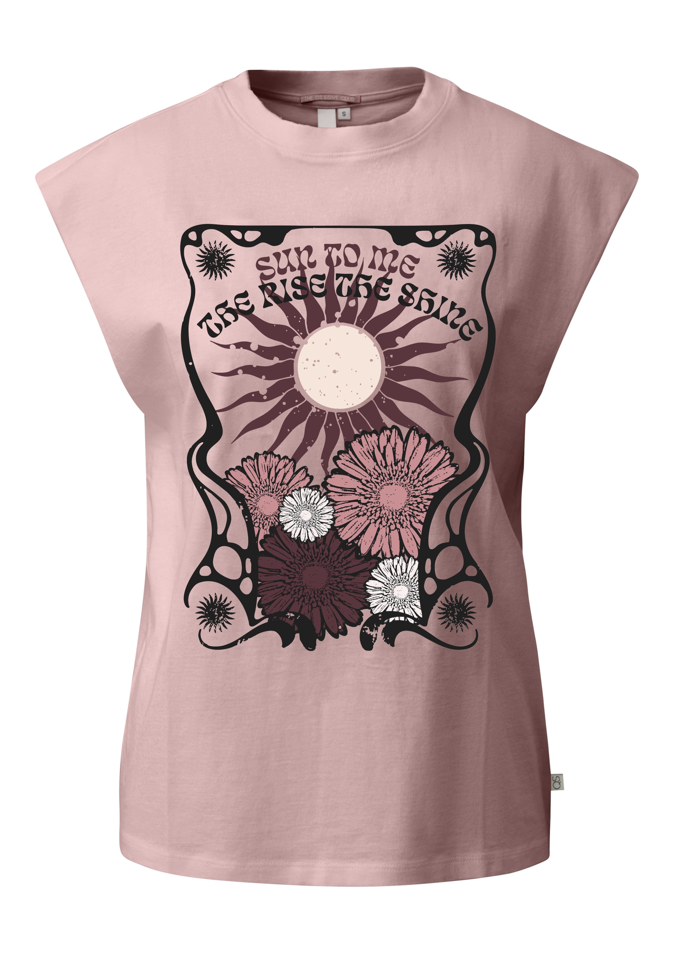 T-shirt QS en rose : devant