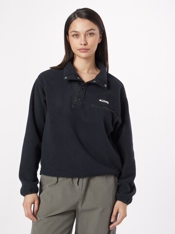COLUMBIA Athletic Sweater 'Helvetia' in Black: front