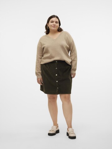 Vero Moda Curve Trui 'VMCGOLD' in Bruin