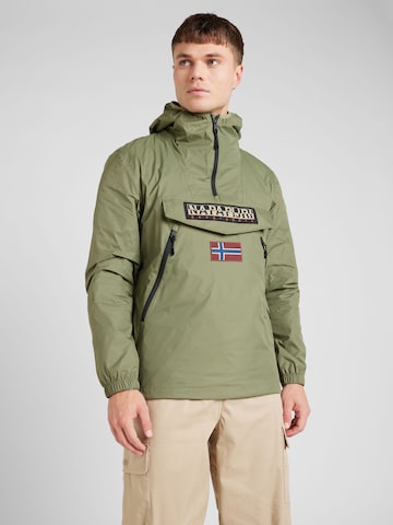 NAPAPIJRI Демисезонная куртка 'RAINFOREST' в Зеленый: спереди