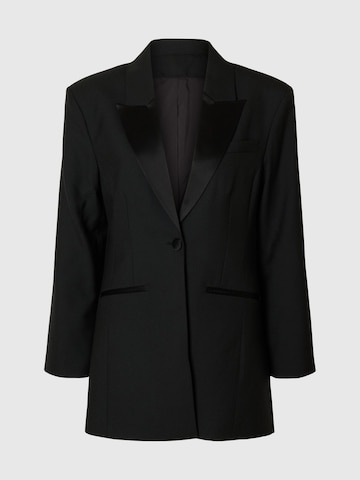 Blazer SELECTED en noir : devant