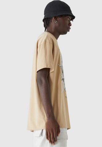 Lost Youth T-Shirt 'Against All V.2' in Beige