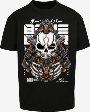 F4NT4STIC Shirt 'Bone Cyber Techronin CYBERPUNK STYLES' in Black: front