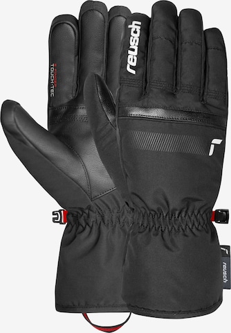 REUSCH Sporthandschuhe 'All Finger Touch' in Schwarz: Vorderseite