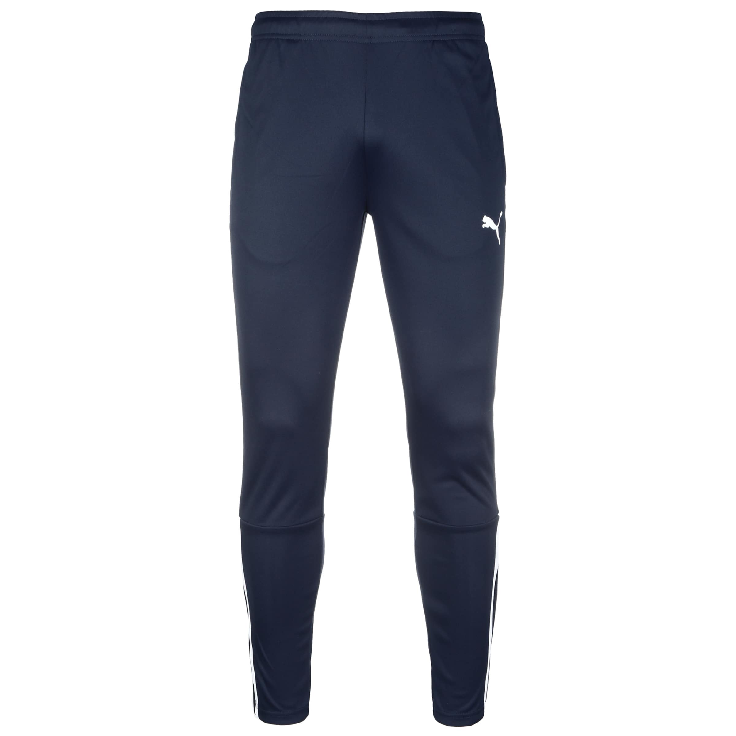 PUMA Slimfit Sportsbukser 'TeamLiga' i blå: forside