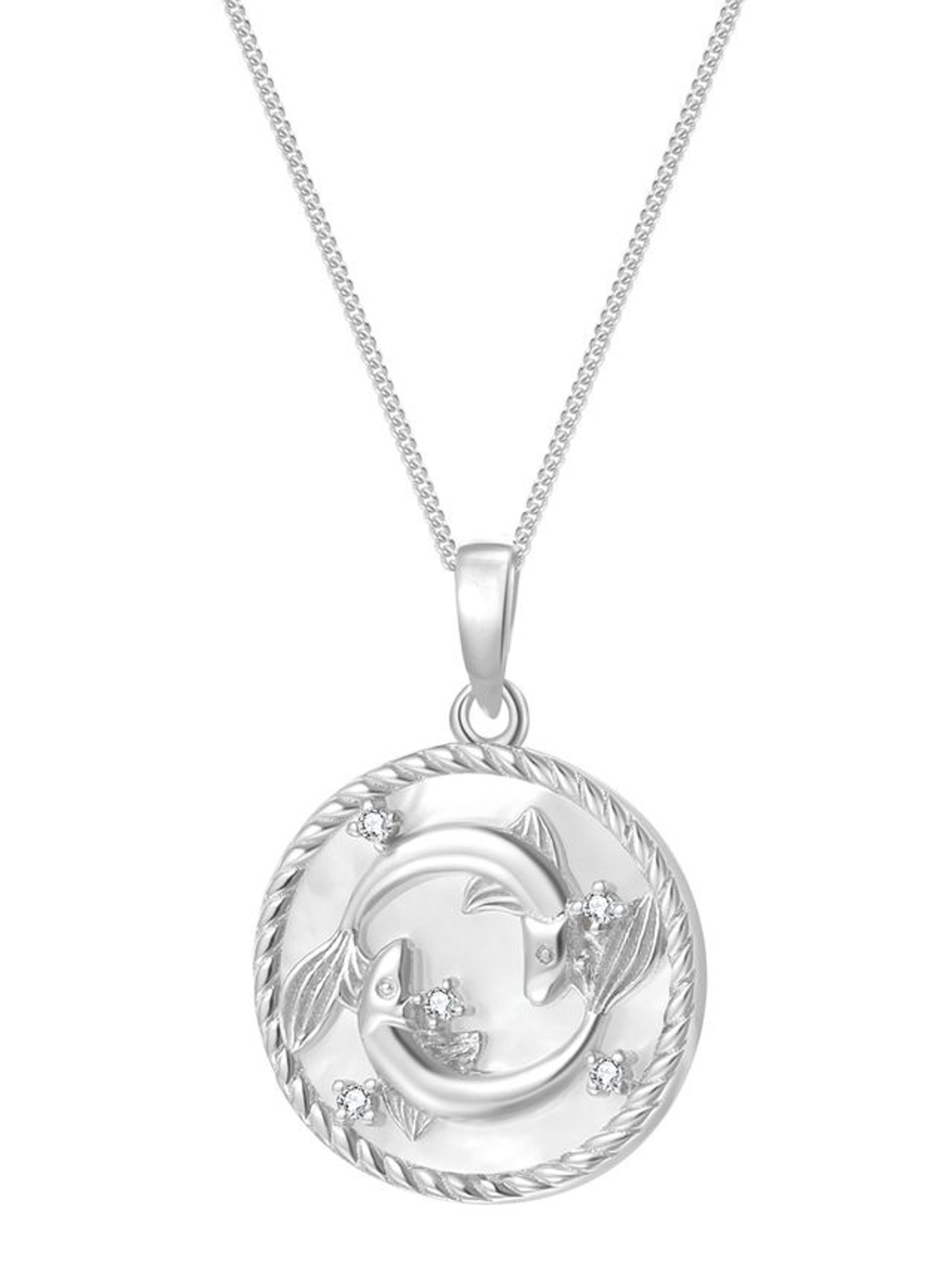 Hey Happiness - Cadena 'Pisces' en plata: frente